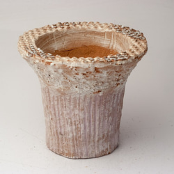 陶器製　多肉植物の欲しがる植木鉢 ICMcd-2097-パープル 1枚目の画像