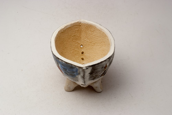 陶器製　多目的自由な植木鉢 CVil-2633 3枚目の画像