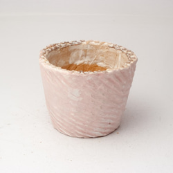 陶器製（２号ポット相当）　多肉植物の欲しがる植木鉢 AASc-2955ピンク 1枚目の画像