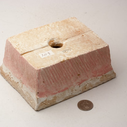 陶器製　多肉植物の欲しがる植木鉢 AES(Ⅰ)-cd-3119ピンク 3枚目の画像
