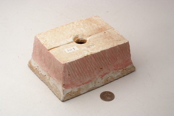 陶器製　多肉植物の欲しがる植木鉢 AES(Ⅰ)-cd-3119ピンク 3枚目の画像