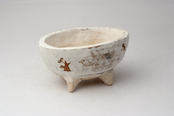 陶器製　多目的自由な植木鉢 CVil-3266 1枚目の画像