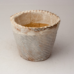 陶器製（2.5号ポット相当）　多肉植物の欲しがる植木鉢 SMSc-3547ブルー 1枚目の画像