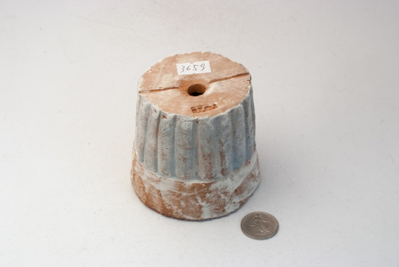 陶器製（2号ポット相当）　多肉植物の欲しがる植木鉢 SSSc-3659ブルー 3枚目の画像