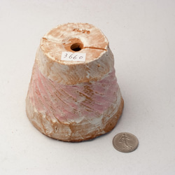 陶器製（2.5号ポット相当）　多肉植物の欲しがる植木鉢 NSSc-3660ピンク 3枚目の画像