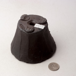 陶器製（２.5号ポット相当）　植木鉢　黒砂岩　 IBMc-4417ブラック 3枚目の画像