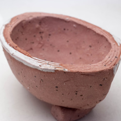 陶器製　多目的自由な植木鉢 CV-ミカゲピンク-4932 2枚目の画像