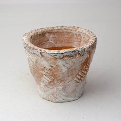 陶器製（2.5号ポット相当）　多肉植物の欲しがる植木鉢 OPS-5021 1枚目の画像