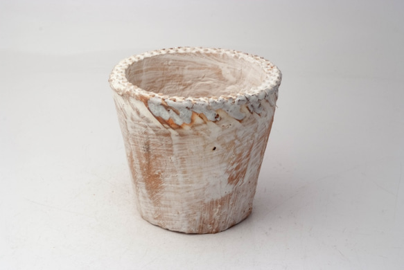 陶器製（3号ポット相当）　多肉植物の欲しがる植木鉢 NSM-3357 1枚目の画像