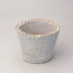 通販限定商品　陶器製（２号ポット相当）　多肉植物の欲しがる植木鉢 AASc-3670ブルー 1枚目の画像
