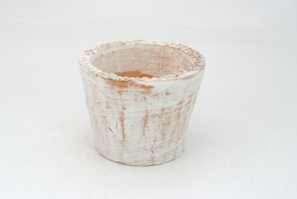 陶器製（2.5号ポット相当）　多肉植物の欲しがる植木鉢 SMS-3764 1枚目の画像