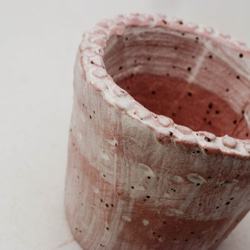 陶器製（２号ポット相当）　植木鉢　 AASc-ミカゲピンク-6277 2枚目の画像
