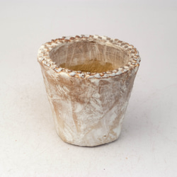 陶器製（2号ポット相当）　多肉植物の欲しがる植木鉢 OPSS-6651 1枚目の画像