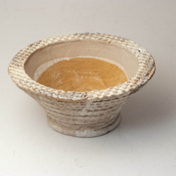 陶器製　pots鉢 CCcd-7502ブラウン 1枚目の画像