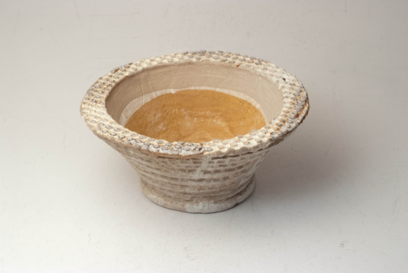 陶器製　pots鉢 CCcd-7502ブラウン 1枚目の画像