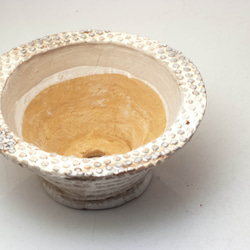 陶器製　pots鉢 CCcd-7502ブラウン 2枚目の画像