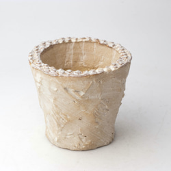 陶器製（2号ポット相当）多肉植物の欲しがる植木鉢 OPSS-8942 1枚目の画像
