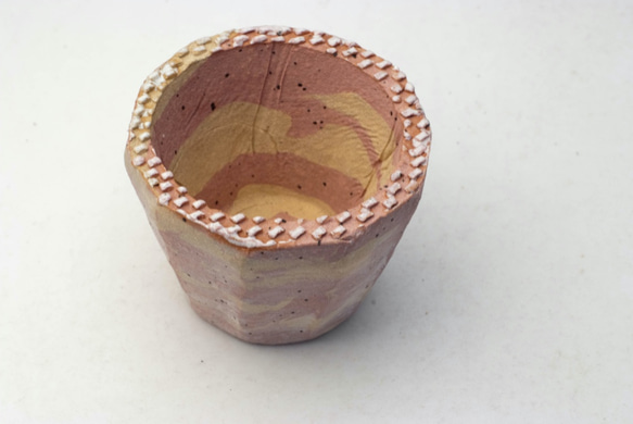 3/24〜4/30 緊急割引10％　陶器製（２号ポット相当）　植木鉢　 AASc-ミカゲ-364 2枚目の画像