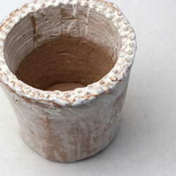 陶器製（2.5号ポット相当）多肉植物の欲しがる植木鉢 NSS-3364 2枚目の画像