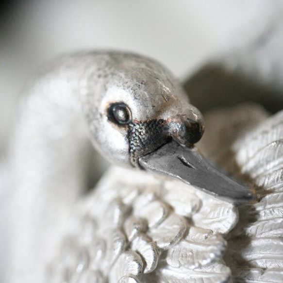 白鳥(White・Swan)のブローチ SV925 4枚目の画像