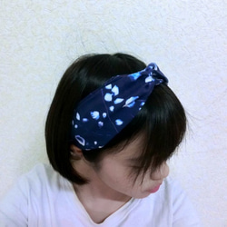 藍色星空下~交叉款髮帶 headband  *SK* 第1張的照片