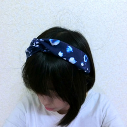 藍色星空下~交叉款髮帶 headband  *SK* 第2張的照片