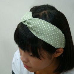 淡綠~交叉款髮帶 headband  *SK* 第3張的照片