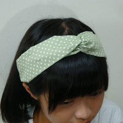 淡綠~交叉款髮帶 headband  *SK* 第4張的照片