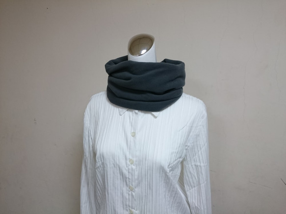 保暖圍脖 頸套 雙面雙色 短圍巾 男女均適用 第4張的照片