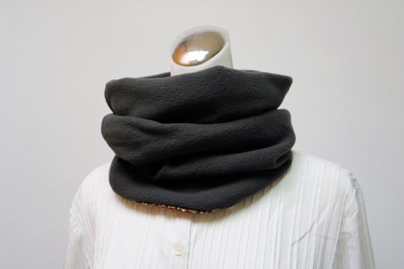 保暖圍脖 頸套 雙面雙色 短圍巾 男女均適用  *SK* 第5張的照片