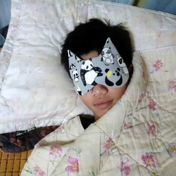 紺ウサギの睡眠ゴーグルアタッチメントビームポートのポーチスリープマスク 4枚目の画像