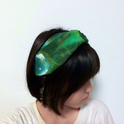 綠色星球交叉髮帶 headband  *SK* 第3張的照片