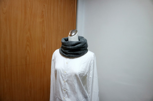 男性と女性のための暖かいビブネックカバー両面ダブルカラーの短いスカーフが適用されます* SK * 3枚目の画像