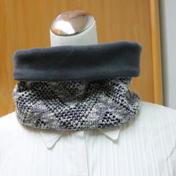 プラスバックル暖かい襟首カバー男性と女性の両面2色の短いスカーフは適用されます 4枚目の画像