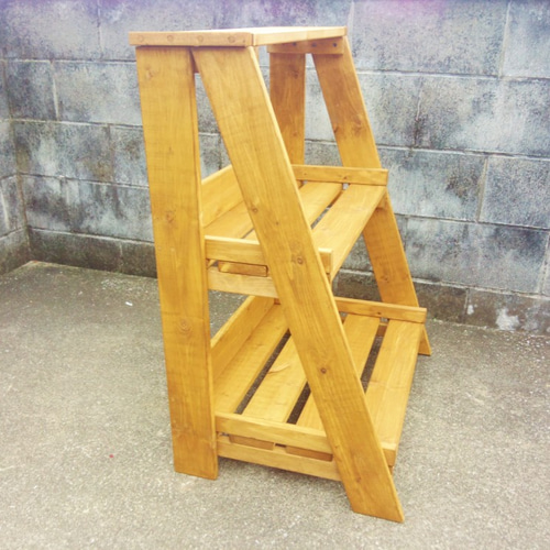 脚立風 素敵な3段棚 棚・シェルフ・ラック TTW-nico 通販 2783687