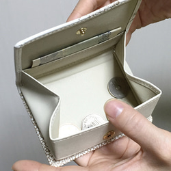 【補貨！ ]真皮硬幣盒&lt;Kimidori x Minminzemi&gt; Musimesen Bunko皮革“日本昆蟲系 第4張的照片