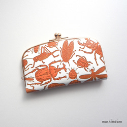 真皮小包 Mushimesen Bunko Leather「日本昆蟲系列」&lt;Orange x Minmin研討會&gt; 第2張的照片