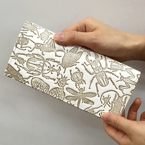 入荷しました！】本革長財布（束入れ） ムシメセン 文庫革「日本の昆虫