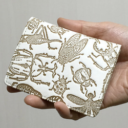 [NEW！]真皮零錢包&lt;Kiro x Scarab&gt; Musimesen平裝本皮革“日本昆蟲系列” 第3張的照片