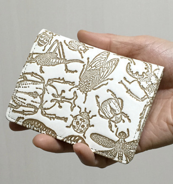 [NEW！]真皮零錢包&lt;Kiro x Scarab&gt; Musimesen平裝本皮革“日本昆蟲系列” 第3張的照片