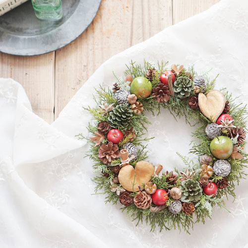 幸せの青い鳥☆クリスマスリース 幸せの青い鳥☆クリスマスリース しあわせの青い鳥のリース | iichi 日々