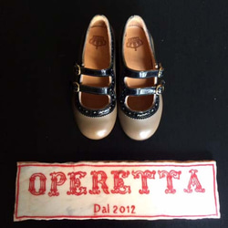 【受注制作】イタリアからハンドメイド子供靴　Doppio Cinturini 14.5-16.5cm 1枚目の画像
