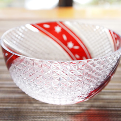 切子ガラス　　小鉢　「秋風」 1枚目の画像