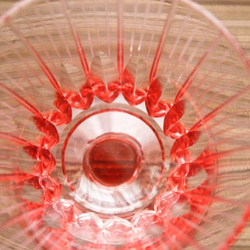 切子ガラス　　小ワイン　「撫子」 2枚目の画像