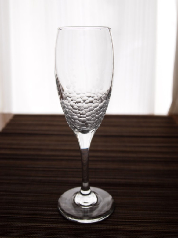 切子ガラス　　フルート　「あ・わ・わ」 1枚目の画像