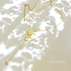 round leaf tree & pearl longnecklace〜16kgf〜 2枚目の画像