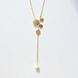 round leaf tree & pearl longnecklace〜16kgf〜 4枚目の画像