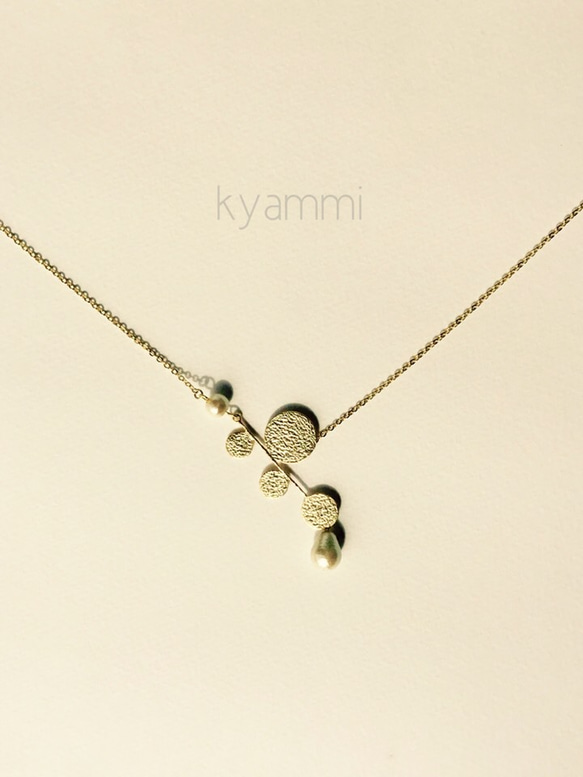 round leaf tree & pearl necklace～16kgf～ 4枚目の画像