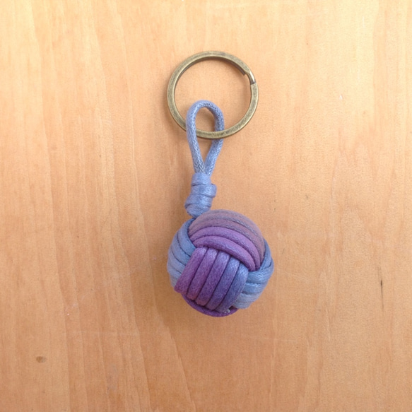 Monkey fistknot鑰匙圈- 水手鑰匙- 漸層藍紫色 第1張的照片