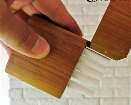 ☆期間限定30％off☆ 木製 6本シガレットケース【KEMURI】タバコ ※1点